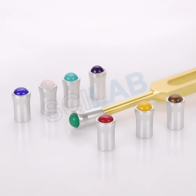 12 mm Silver Gemstone Tuning Fork Vibration Feet
