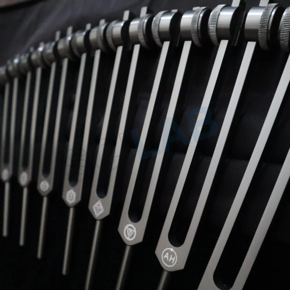 Solfeggio Tuning Fork Set - 9pc Chakra Tuning Fork for Healing - 0.25