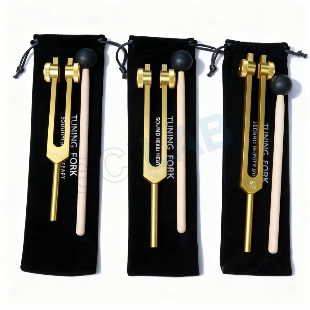 3pc Solfeggio Tuning Fork Set: 174, 432 & 528 Hz Healing Frequencies