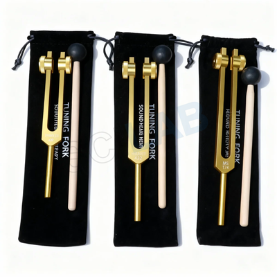 3pc Solfeggio Tuning Fork Set: 174, 432 & 528 Hz Healing Frequencies